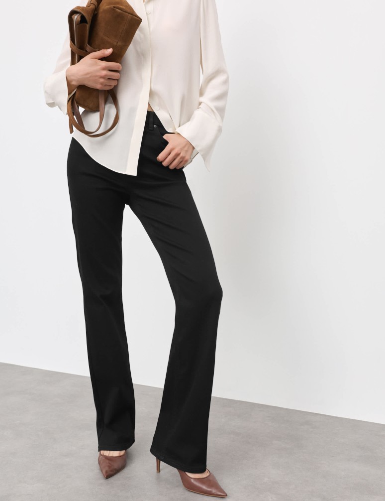 Džíny s vysokým pasem ze směsi lyocellu