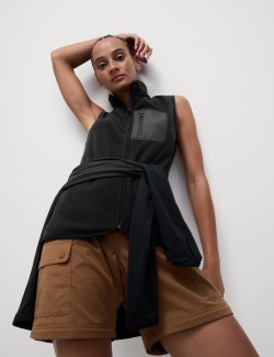 Flísová vesta se stojáčkem na zip