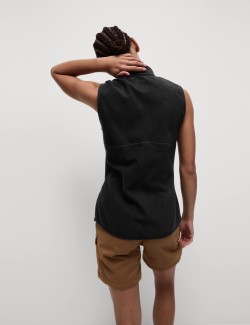 Flísová vesta se stojáčkem na zip