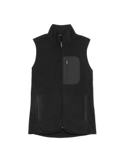 Flísová vesta se stojáčkem na zip