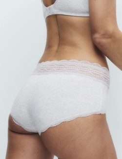 Šortky s vysokým pasem a vysokým podílem bavlny, 3 ks