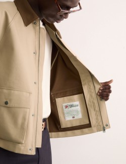 Krátký trenčkot z čisté bavlny