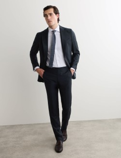 Tailored Fit Pure Wool Suit Jacket