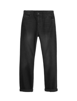 Pure Cotton Relaxed Fit Jeans (6-16 Yrs)