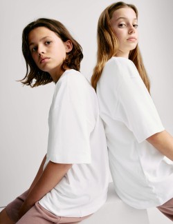 Pure Cotton Plain T-Shirt (2-16 Yrs)