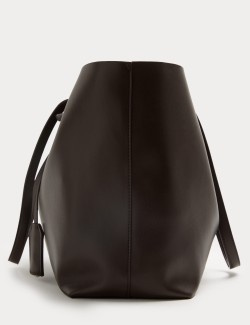 Faux Leather Shopper