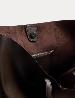 Faux Leather Shopper