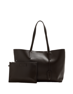 Faux Leather Shopper
