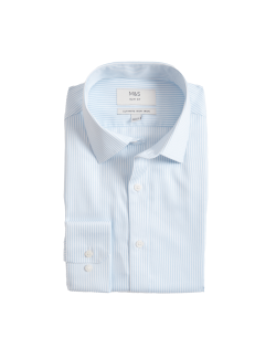 Slim Fit Ultimate Non Iron Cotton Striped Shirt