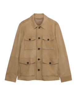 Semišová bunda se 4 kapsami