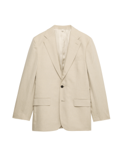 Tailored Fit Linen Blend Suit Jacket