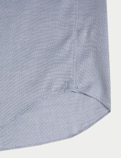 Slim Fit Luxury Pure Cotton Textured Shirt