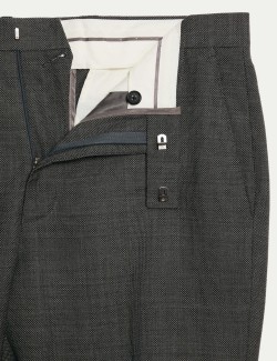 Regular Fit Pure Wool Suit Trousers