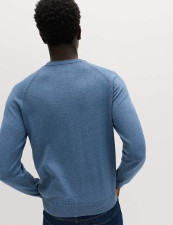 Svetr z čisté bavlny, s výstřihem ke krku