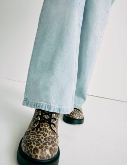 Wide Leg Denim Diamante Jeans (6-16 Yrs)