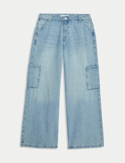 Wide Leg Cargo Jeans (6-16 Yrs)