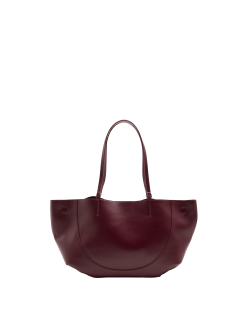 Faux Leather Stitch Detail Tote Bag