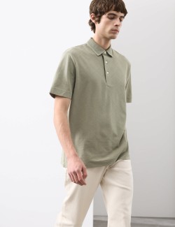 Texturovaná polokošile z čisté bavlny