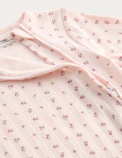 3pk Pure Cotton Floral Sleepsuits (6½lbs-3 Yrs)