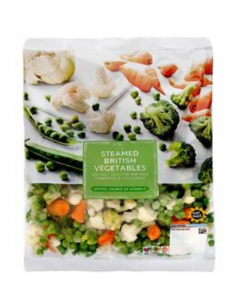 Zeleninová směs předvařená v páře – brokolice, květák, hrášek, mrkev odrůdy Chantenay