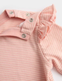 2pc Cotton Rich Jersey Dungarees with Top (0-3 Yrs)