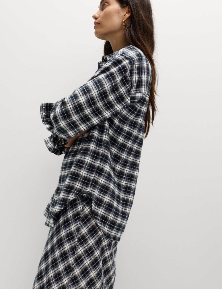 Pure Cotton Checked Shirt