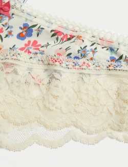 3pk Lace Trim Brazilian Knickers