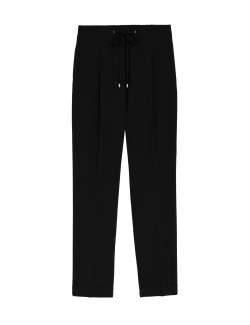 Drawstring Tapered Ankle Grazer Trousers