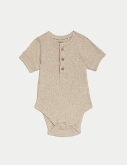 2pk Cotton Rich Bodysuits (6½lbs-3 Yrs)