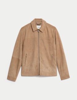 Suede Harrington Jacket