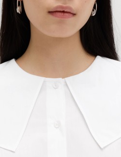 Pure Cotton Collared Blouse