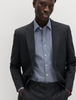 2 Pack Regular Fit Easy Iron Striped Shirts