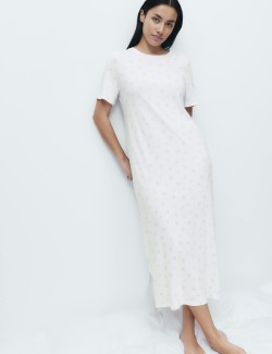 Cotton Modal Printed Nightdress