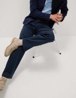 Strečové chino kalhoty volného střihu