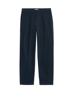 Strečové chino kalhoty volného střihu