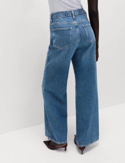 High Waisted Embellished Wide Leg Jeans