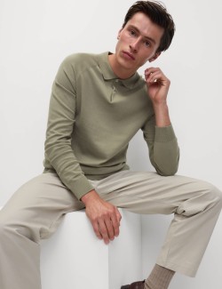 Cotton Rich Knitted Polo Shirt