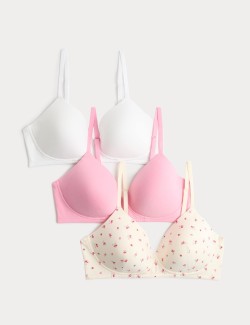 3pk Non Wired Full Cup T-Shirt Bra A-E