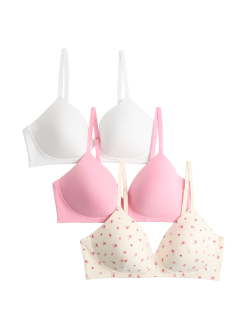 3pk Non Wired Full Cup T-Shirt Bra A-E