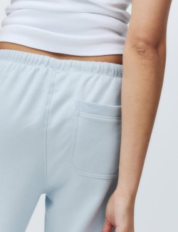 Cotton Rich Brushback Wide Leg Lounge Joggers