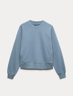 Mikina s výstřihem ke krku s vysokým podílem bavlny