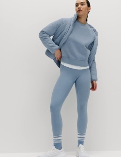 Mikina s výstřihem ke krku s vysokým podílem bavlny