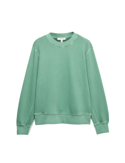 Barvená mikina uvolněného střihu, s vysokým podílem bavlny