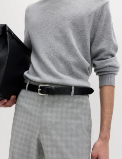 Tailored Fit Checked Trousers