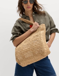 Slaměná taška s uchy