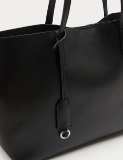 Faux Leather Shopper
