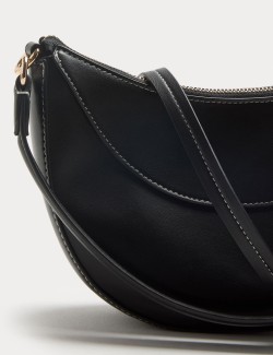 Taška přes rameno s kontrastním prošíváním