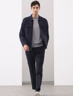 Keprová bunda s vysokým podílem bavlny