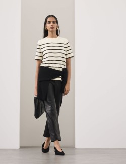 Pruhované tričko s vysokým obsahem bavlny