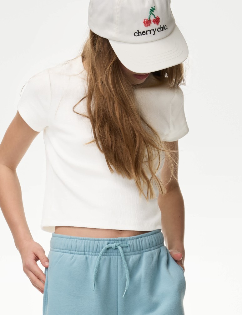 Cotton Rich Ribbed T-Shirt (2-16 Yrs)